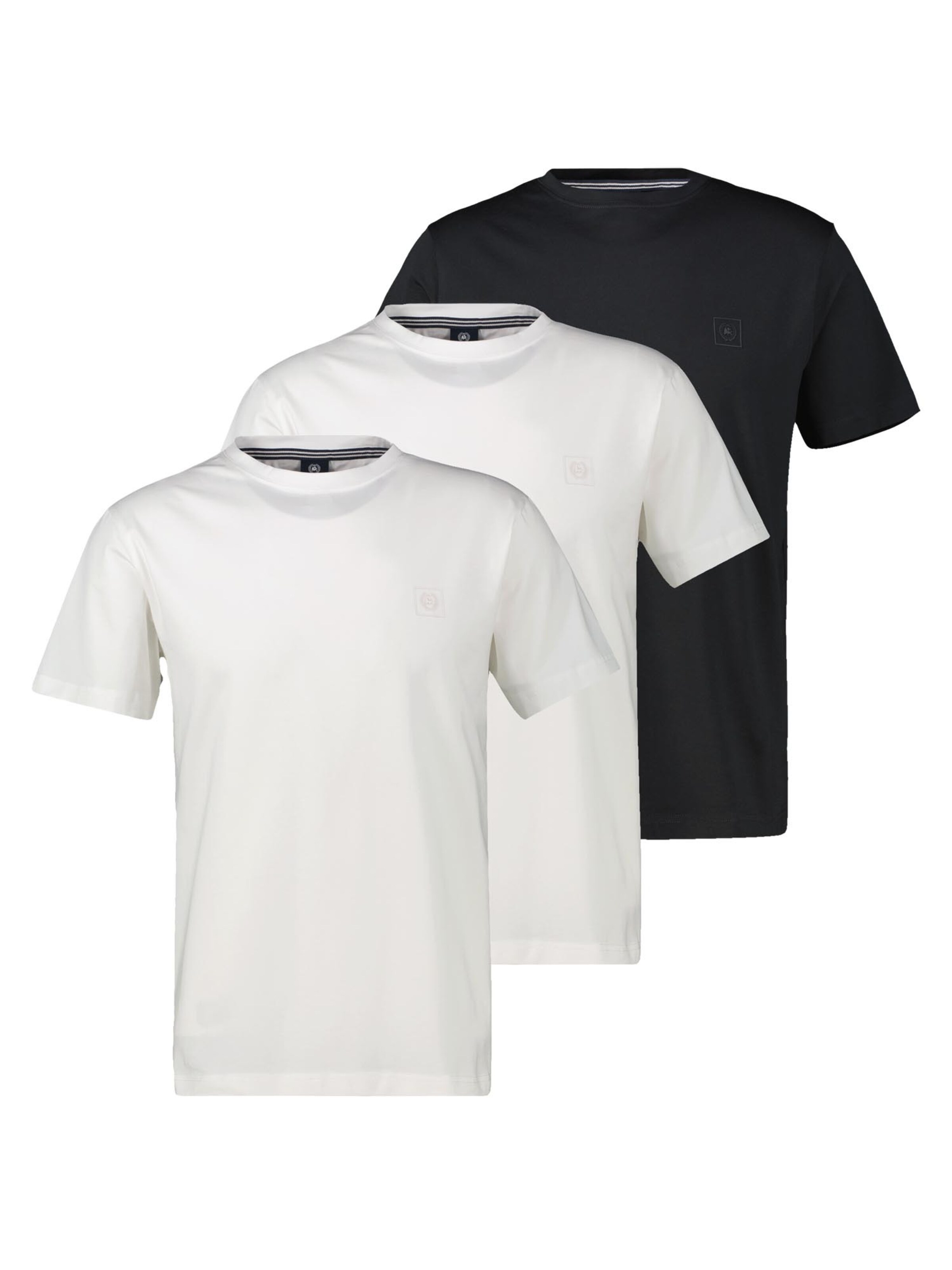 LERROS Shirt 'Basic' in Zwart: voorkant