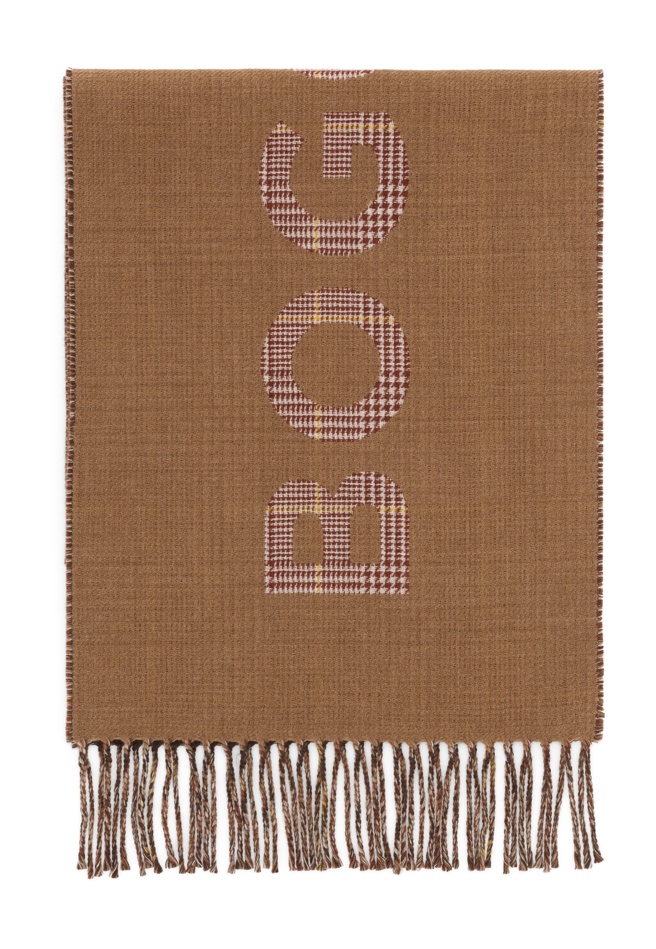 Boggi Milano Sjaal in Bruin: bovenkant