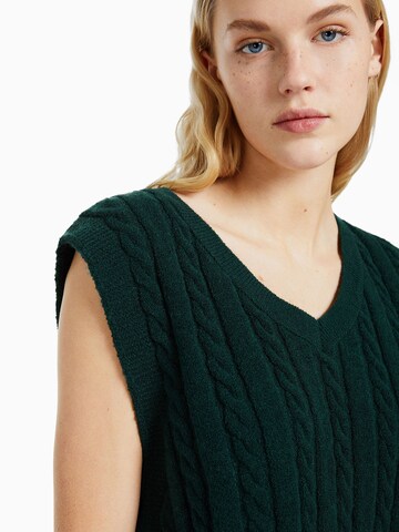 Pull-over Bershka en vert