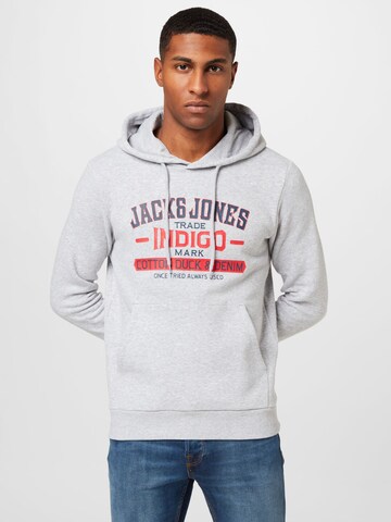 JACK & JONES - Sweatshirt 'New Denim' em cinzento: frente