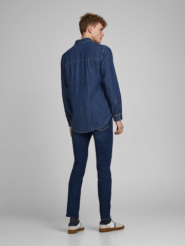 JACK & JONES Skinny Τζιν 'Glenn Felix 566' σε μπλε