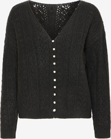 Cardigan 'Liyanna' ICHI en noir : devant