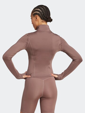ADIDAS PERFORMANCE - Sudadera con cremallera deportiva 'OPT ESS' en marrón