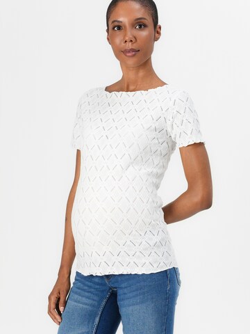 Maglietta 'OLMJunila' di Only Maternity in bianco