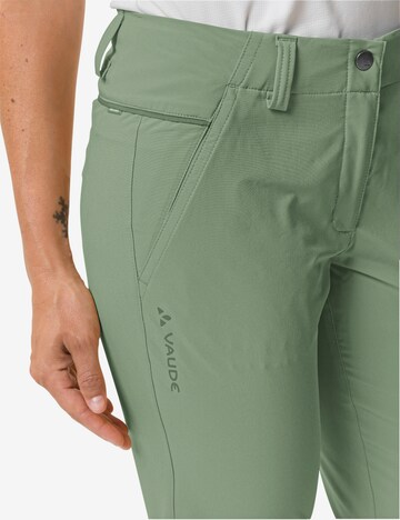 VAUDE Slim fit Outdoor Pants 'Skomer II' in Green