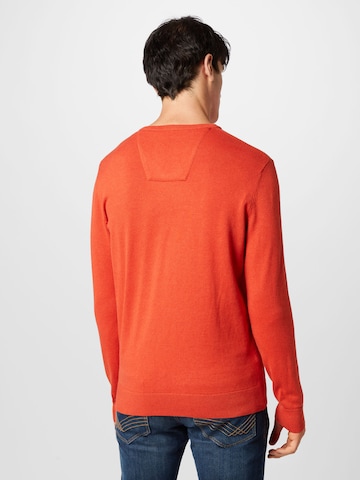 TOM TAILOR - Regular Fit Pullover em vermelho