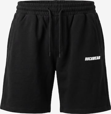 ROCAWEAR Regular Shorts in Schwarz: Vorderseite