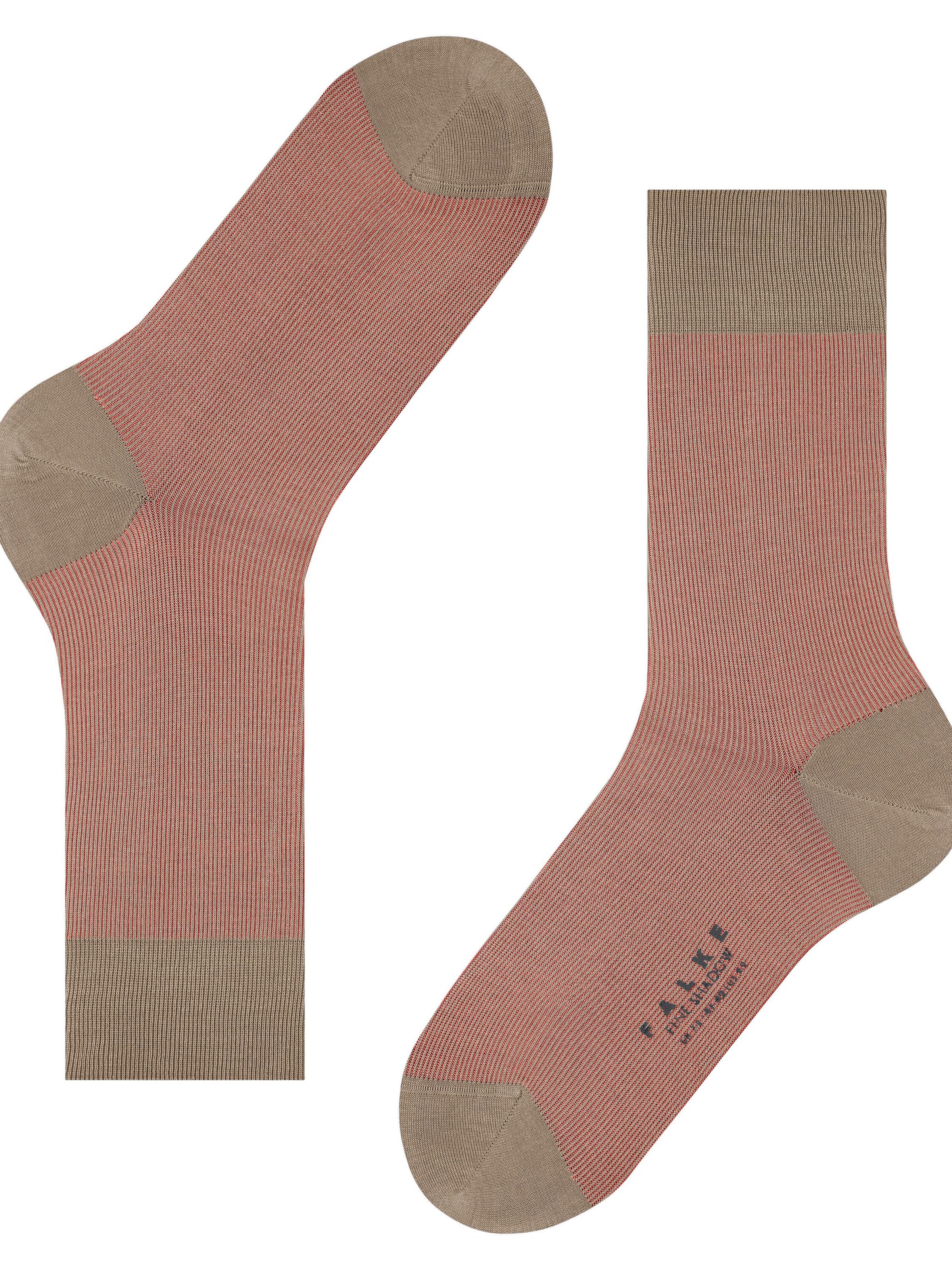 FALKE Socks 'Fine Shadow' in Beige
