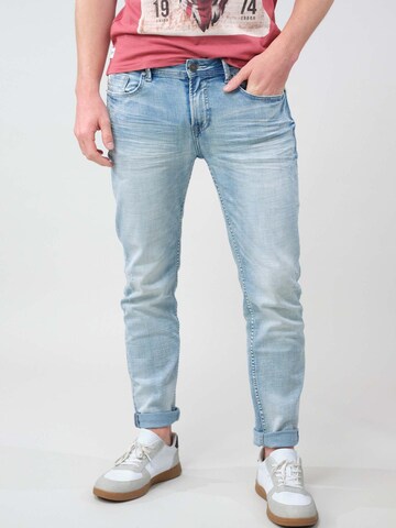 Deeluxe Slimfit Jeans 'CARLOS' in Blauw: voorkant