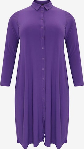Robe-chemise 'Dolce' Yoek en violet : devant