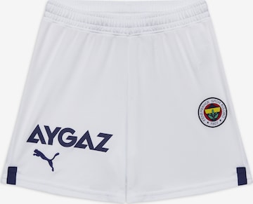 PUMA Workout Pants 'Fenerbahçe S.K. 22/23' in White: front