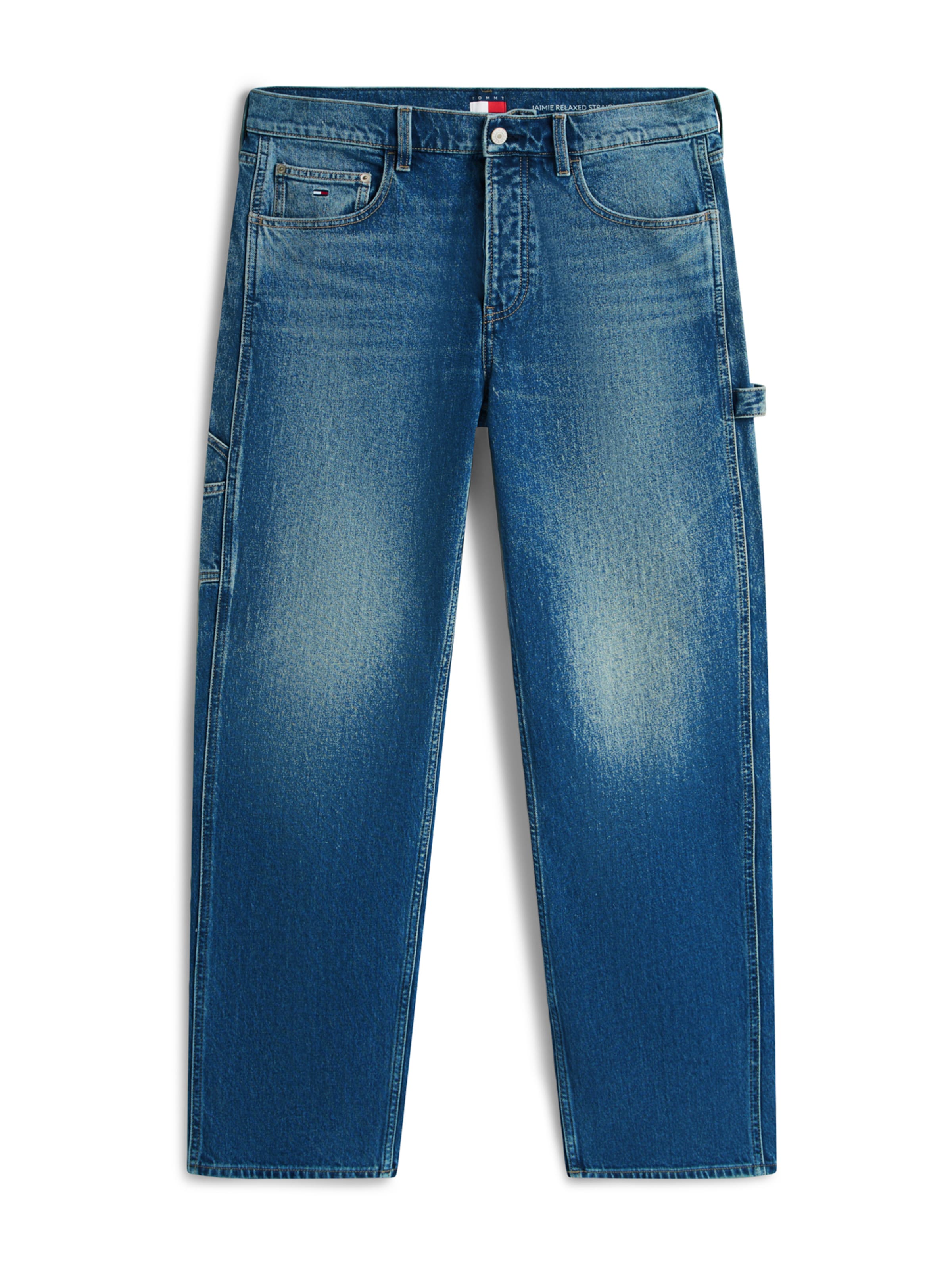 Tommy Jeans - Loosefit Vaquero 'Jaimie' en azul: frente