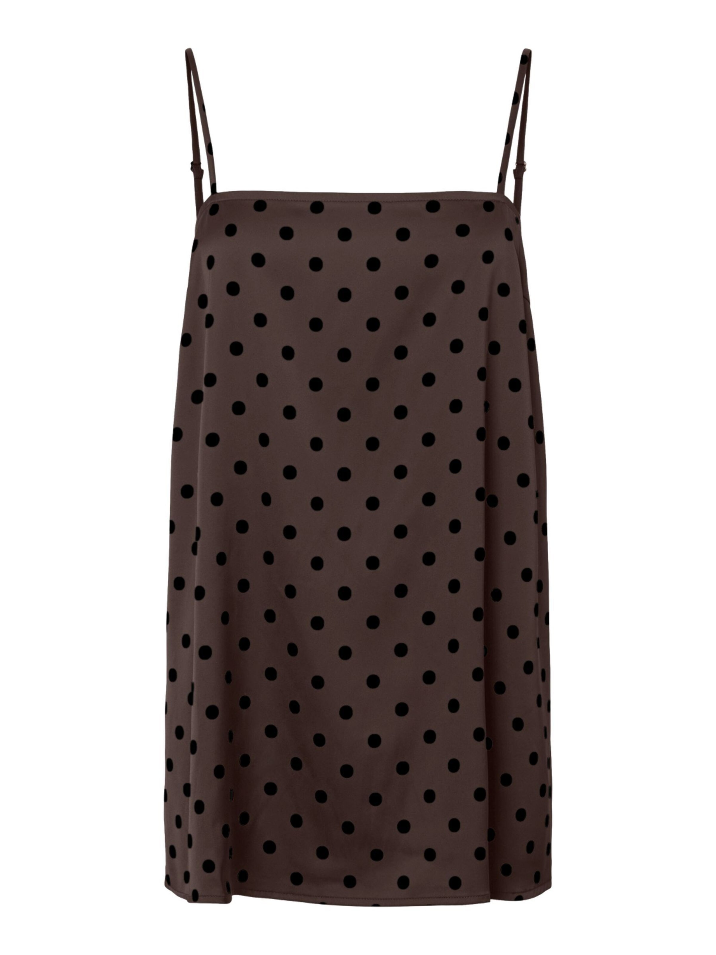 PIECES Top 'PCJYTTA' in Bruin: voorkant