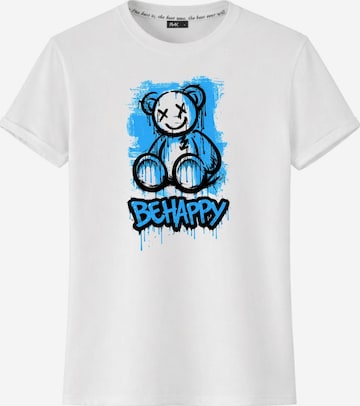 RMK Shirt 'Crazy Bär' in Weiß: Vorderseite