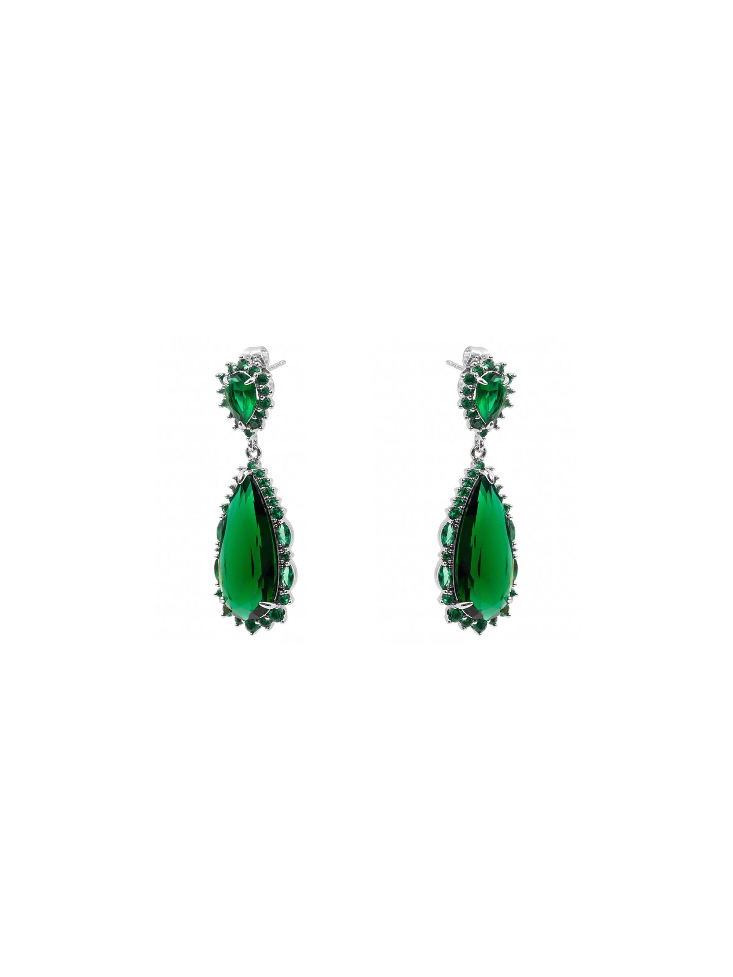 Boucles d'oreilles 'Cakrolm' Luxenter en vert