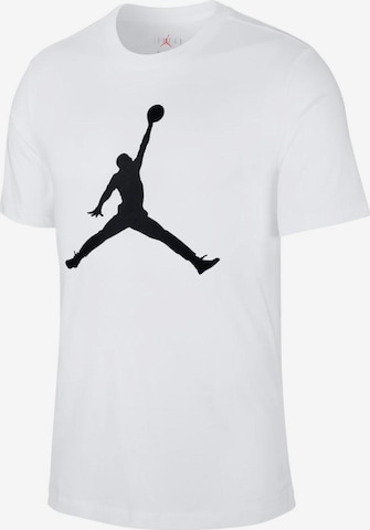 Jordan T-Shirt 'Jumpman' in Weiß: predná strana