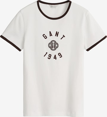 GANT T-Shirt in Weiß: Vorderseite