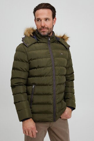 FQ1924 Winter Jacket 'AKSEL' in Green: front