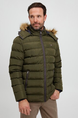 FQ1924 Winter jacket 'AKSEL' in Green: front