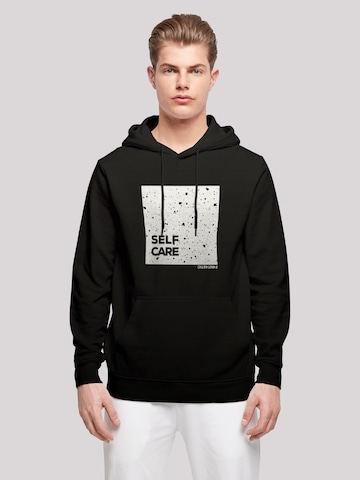 F4NT4STIC Sweatshirt 'SELF CARE' in Zwart: voorkant