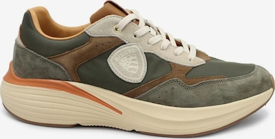 Blauer.USA Platform trainers 'BLAUER LANDER02 NYS military brown scarpe uomo sneakers lacci camoscio tessuto' in 41 in Umbra, Item view