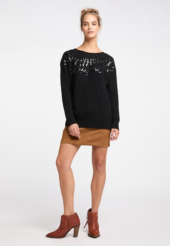 usha FESTIVAL Sweater in Black