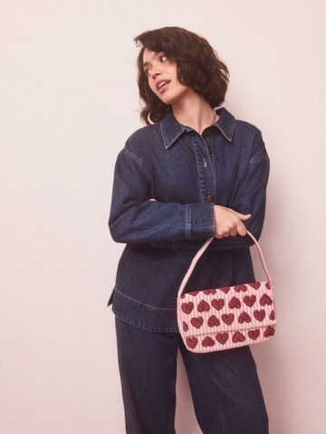 rožinė Next Rankinė ant peties 'Heart Beaded': priekis