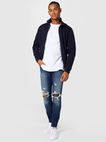 s.Oliver Zip-Up Hoodie in Blue