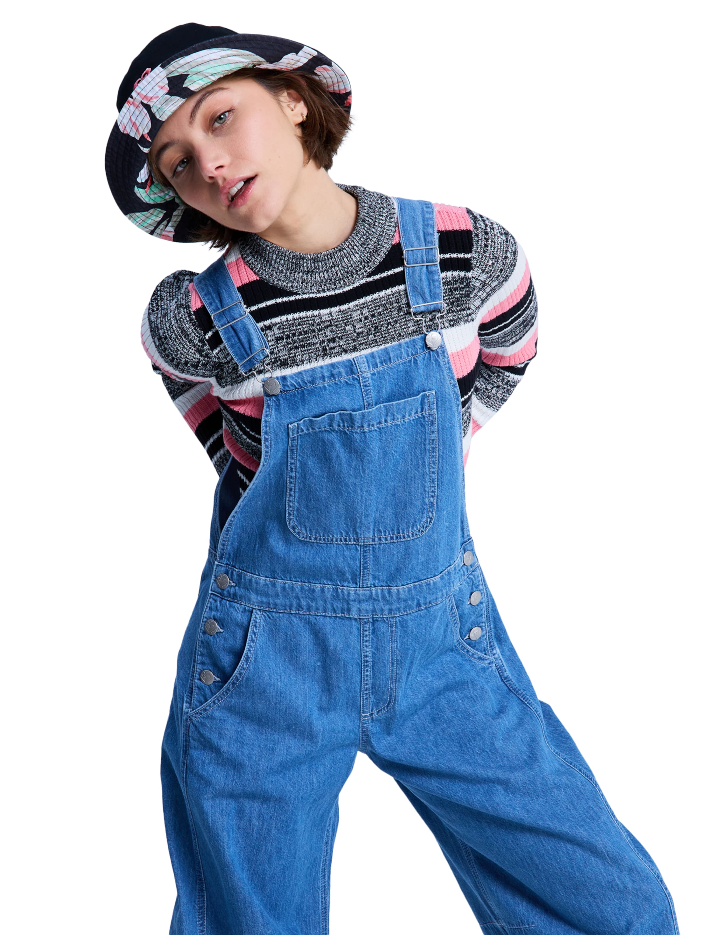 ROXY Barrel Overalls 'Wild Heart' in Blue