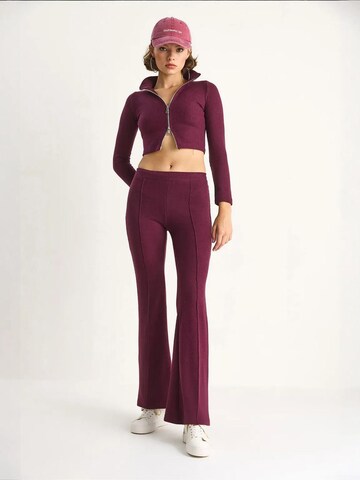 Completo pantalone di Bianco Lucci in lilla