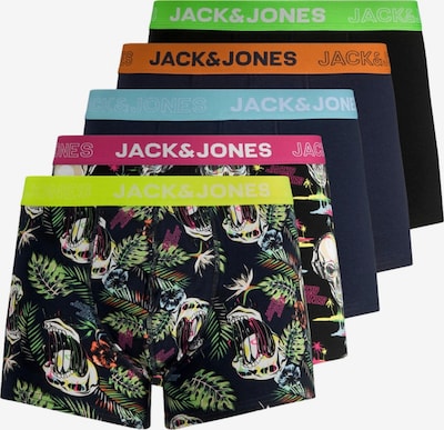 L dydžio Boxer trumpikės 'JACMelting Skull' iš JACK & JONES, spalva – tamsiai mėlyna / šviesiai žalia / oranžinė / juoda, Prekių apžvalga