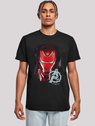 F4NT4STIC Shirt 'Iron Man' in Zwart: voorkant