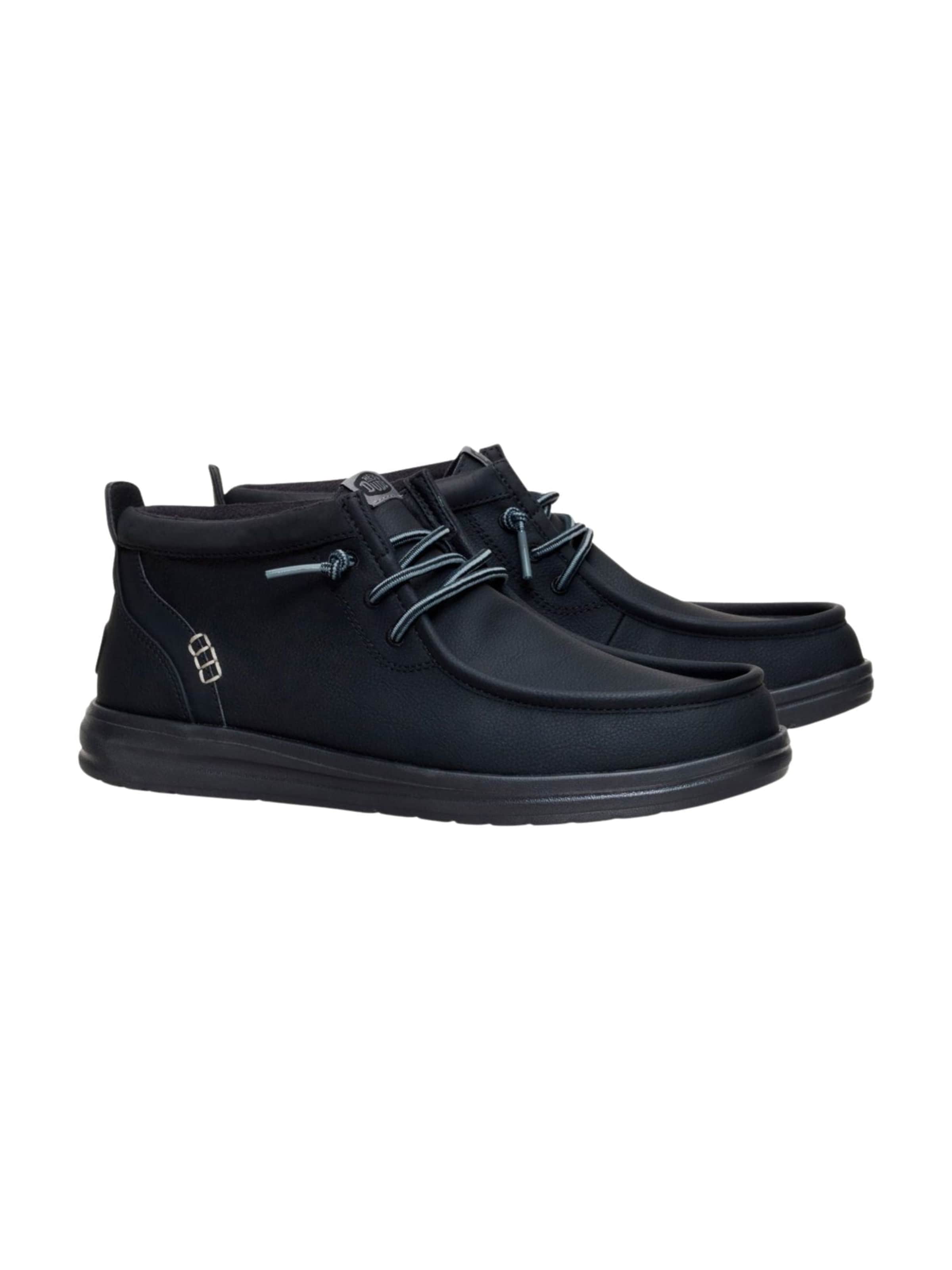 HEY DUDE Chukka Boots 'Wally Mid GripR Classic' in Zwart