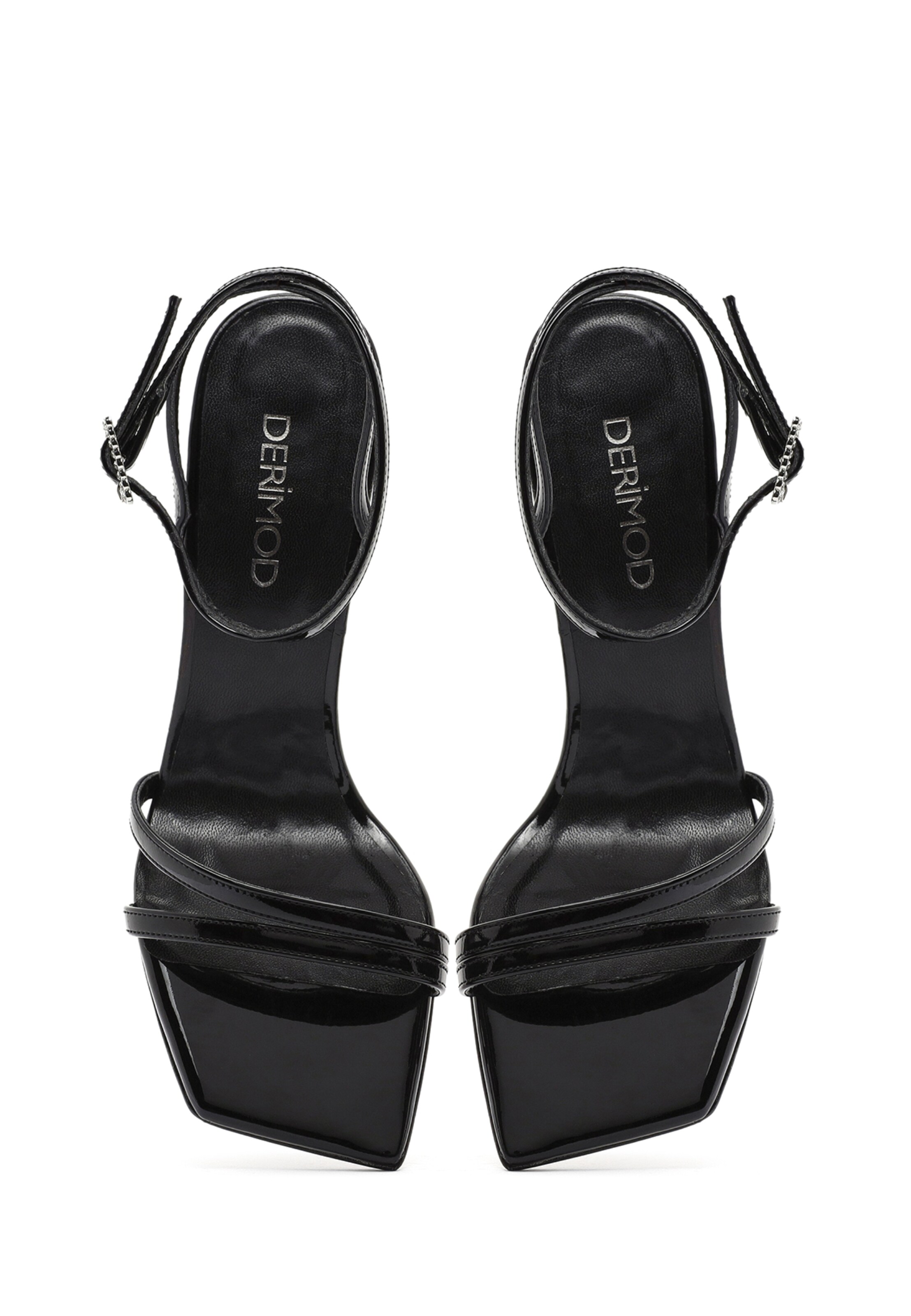 Derimod Riemensandale in Schwarz