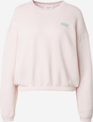 AMERICAN VINTAGE Sweatshirt 'IZUBIRD' in Pink: front