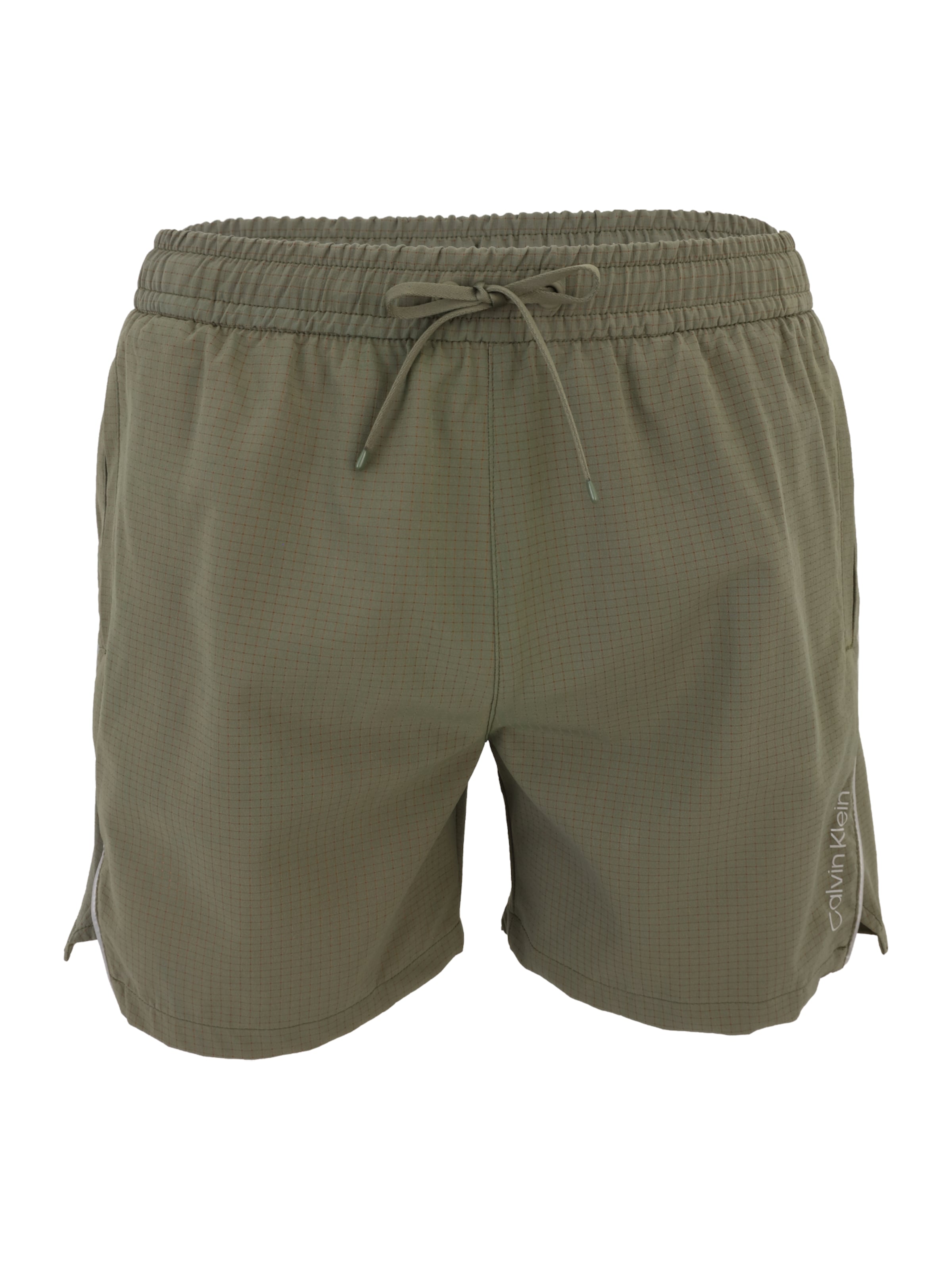 Calvin Klein Swimwear Plavecké šortky – zelená: přední strana