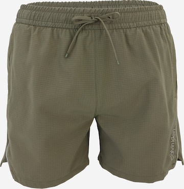 Calvin Klein Swimwear Plavecké šortky – zelená: přední strana