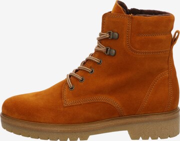 GABOR Lace-Up Ankle Boots in Orange