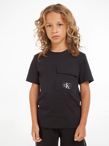 Calvin Klein Jeans - Camiseta en negro: frente