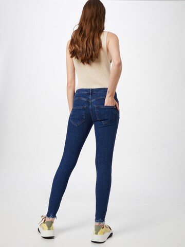 River Island Slimfit Jeans 'MOLLY' in Blau