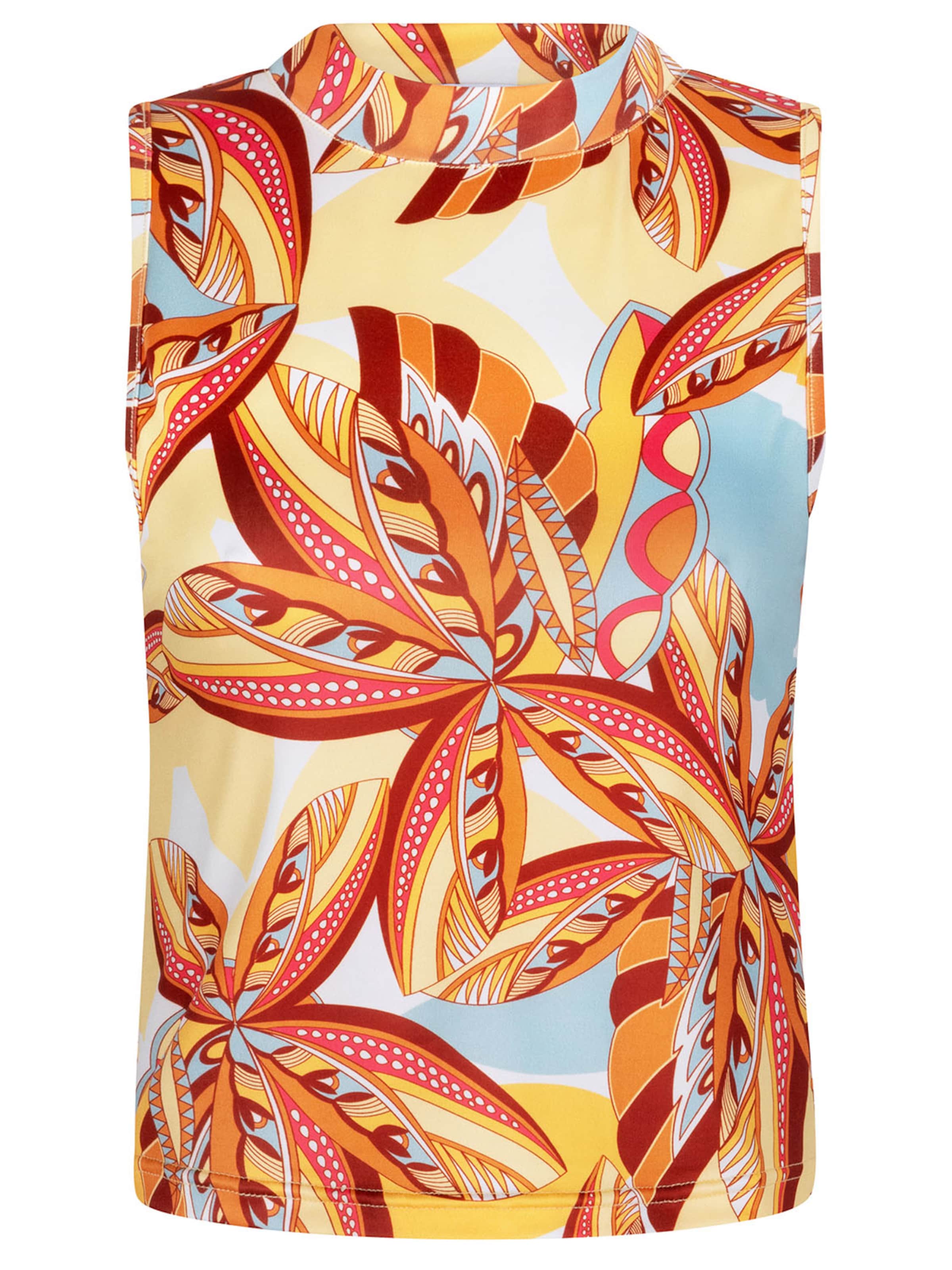Chic by Lirette Top 'Crop top halter Palm' in S in de kleur Geel, Productweergave