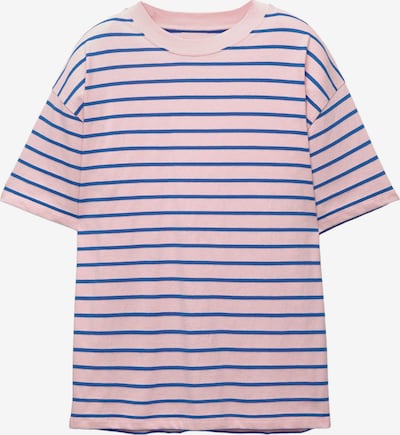 Pull&Bear T-Shirt 'PACIFIC' in royalblau / rosa, Produktansicht