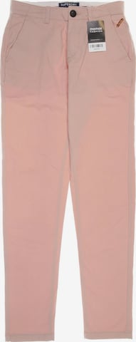 Superdry Pants in XS in Pink: front