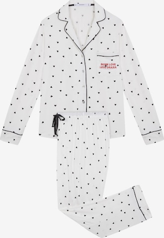 Women' Secret Pyjama värissä valkoinen: etupuoli