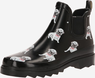 BECK Gummistiefel in hellgrau / rosa / hellpink / schwarz / weiß, Produktansicht