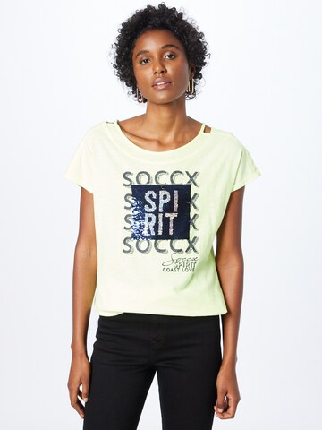 Soccx - Camiseta en amarillo: frente