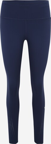 NIKE Skinny Workout Pants 'Epic Luxe' in Blue: front