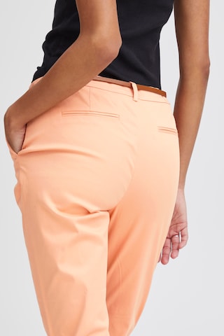 b.young - Slimfit Calças 'BYDays' em laranja