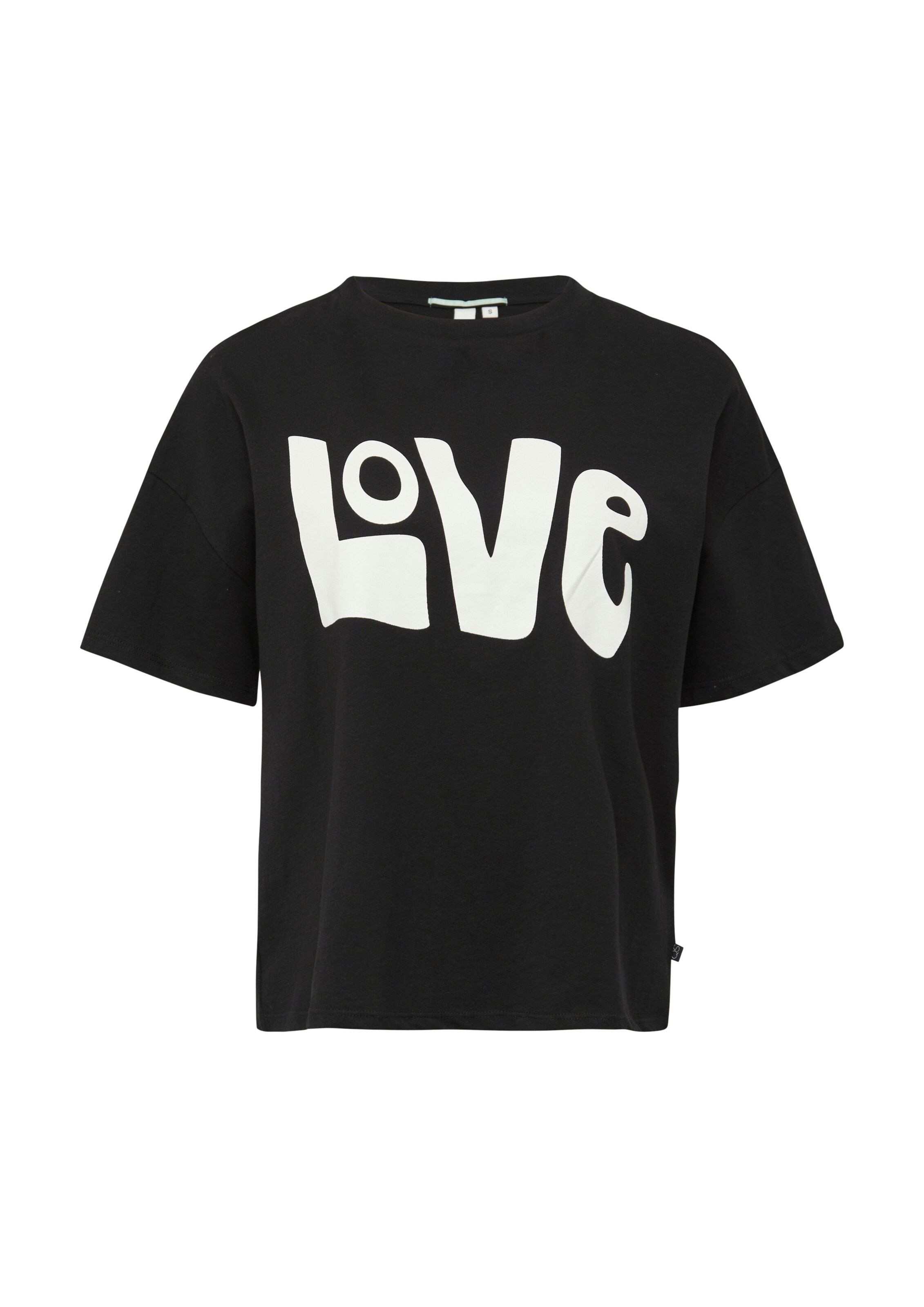 QS Shirt in Zwart: voorkant