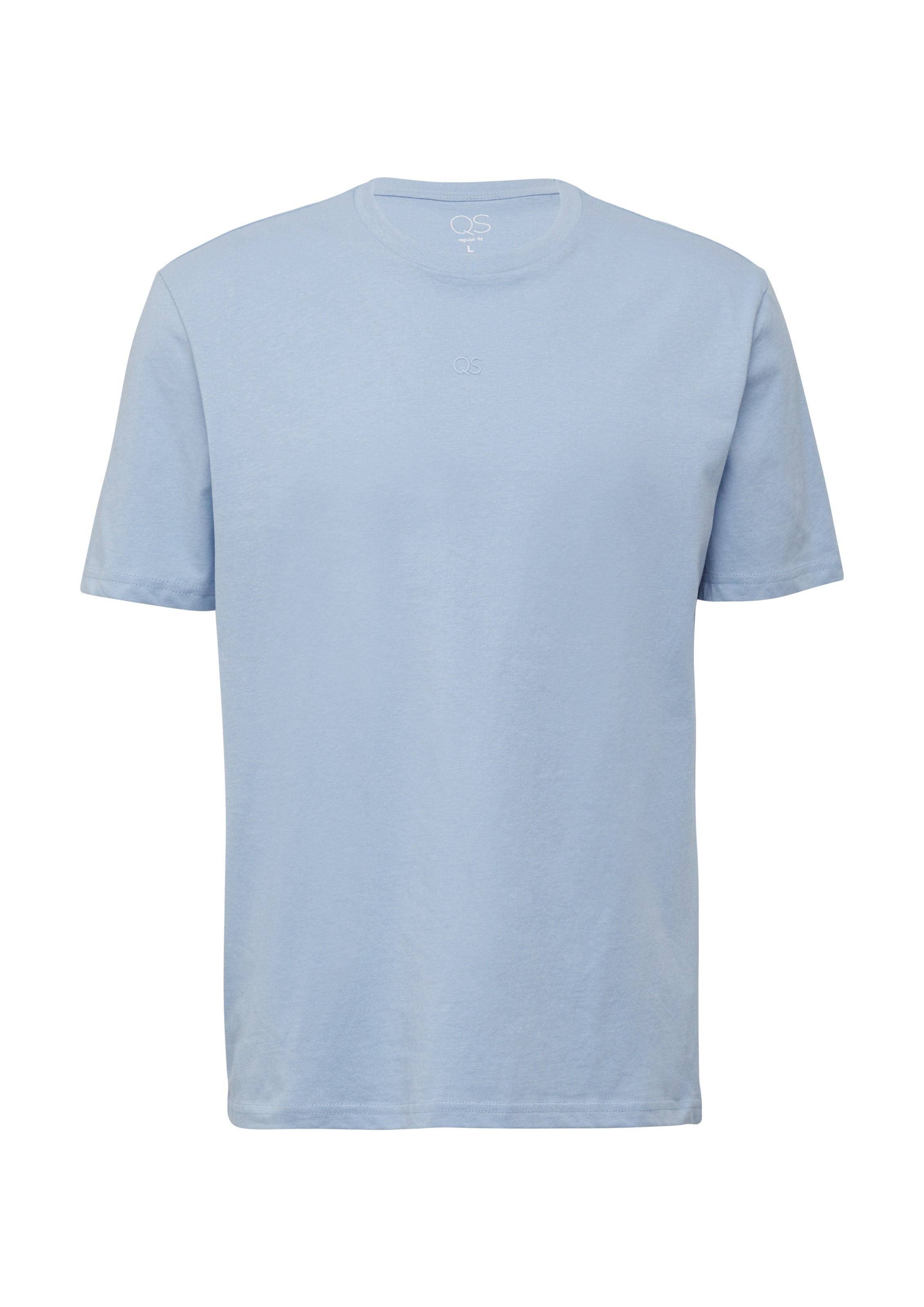 T-Shirt QS en bleu : devant